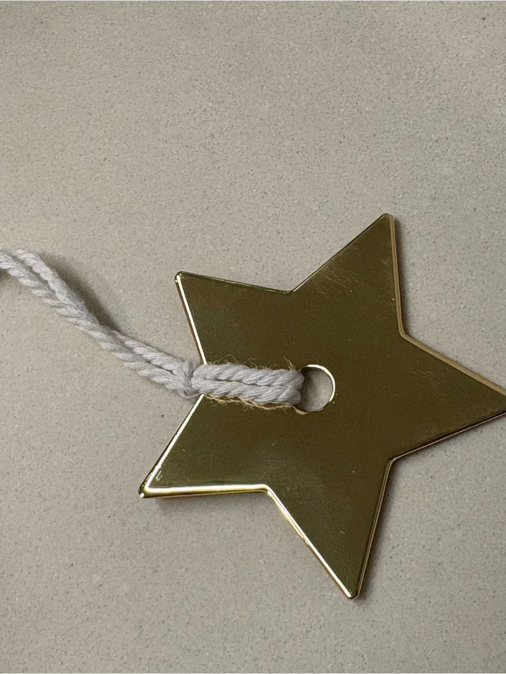 Dior Gold Star Metal Ornament Tag bag charm